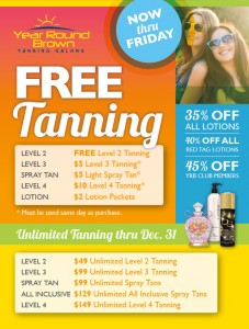 free tanning - tan-a-thon